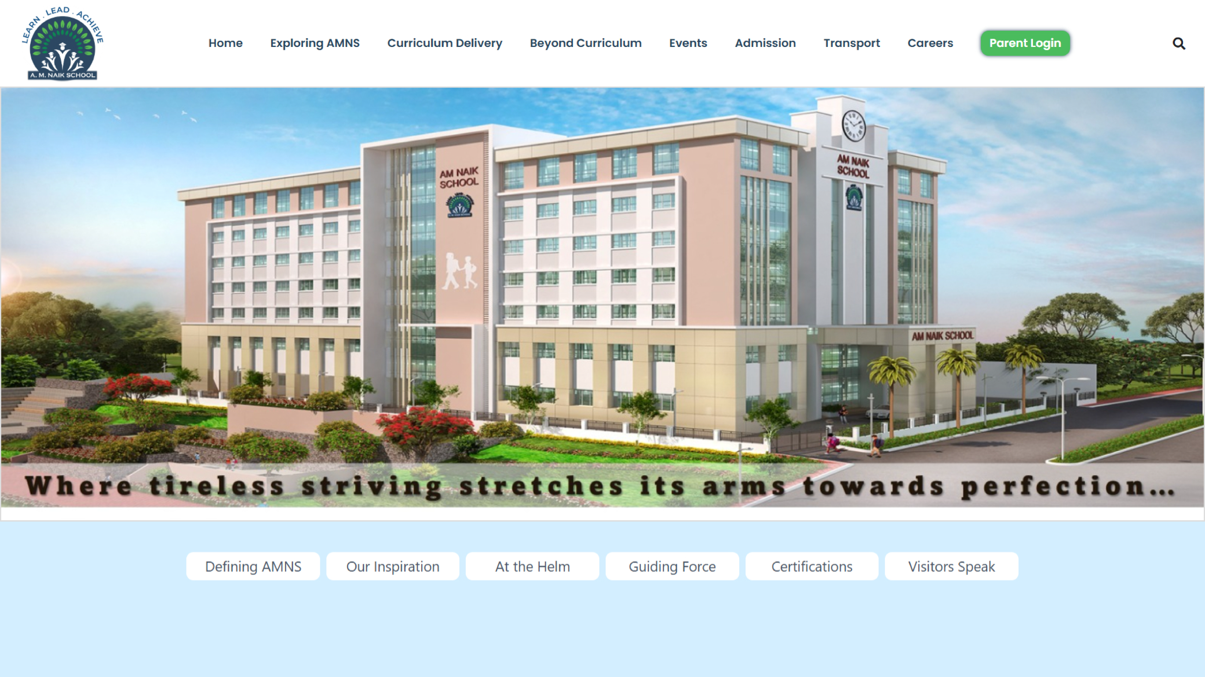 A.M. Naik School Website