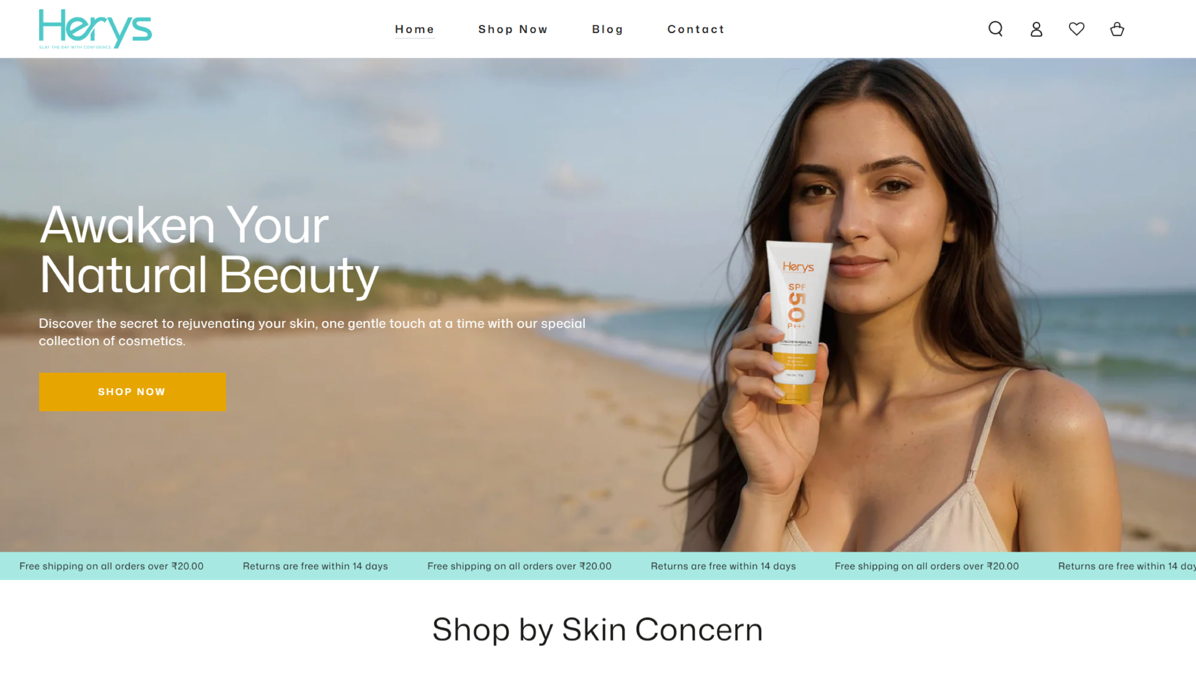 Herys Cosmo E-commerce Website