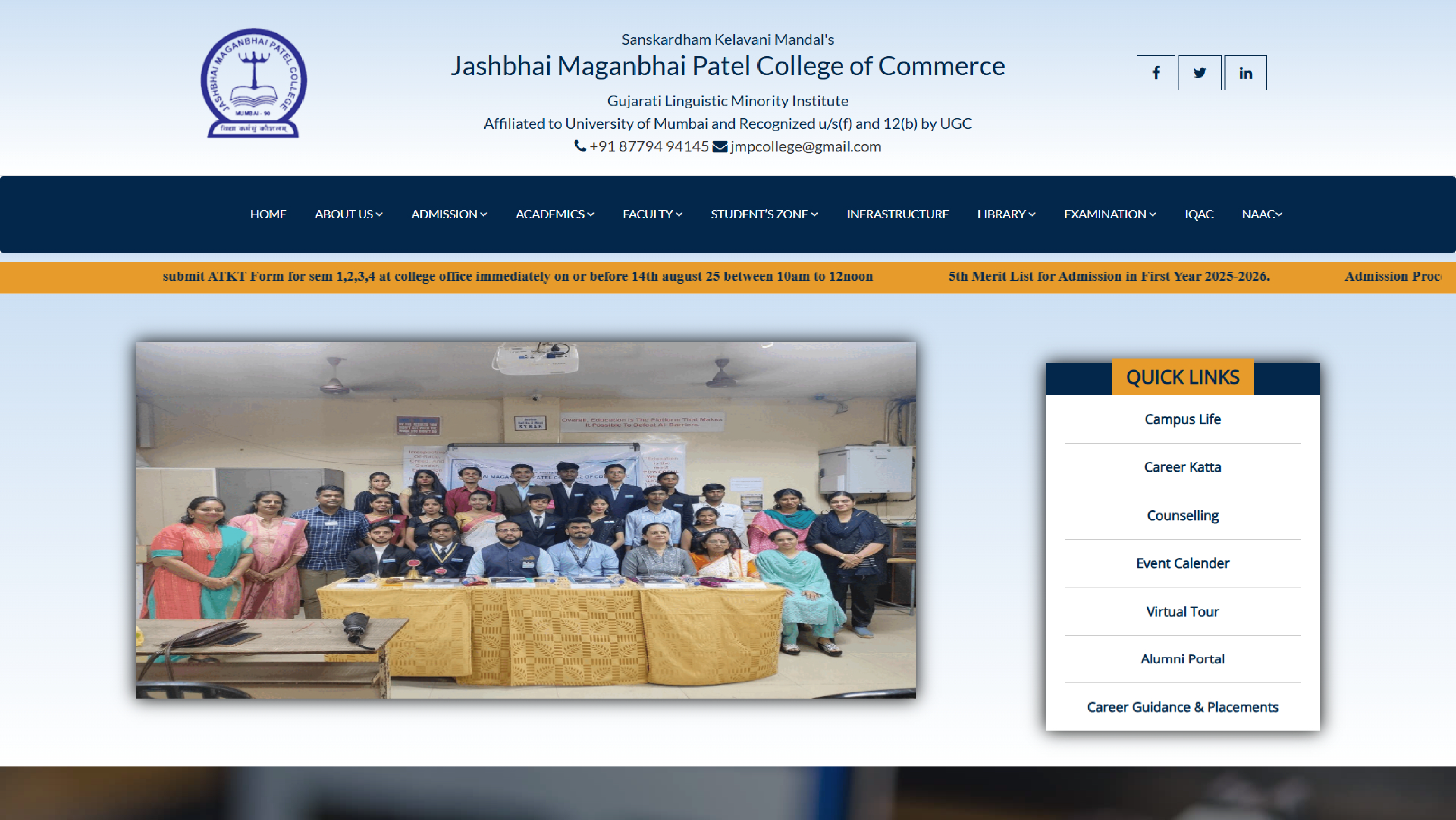 Jashbhai Maganbhai Patel College Of Commerce